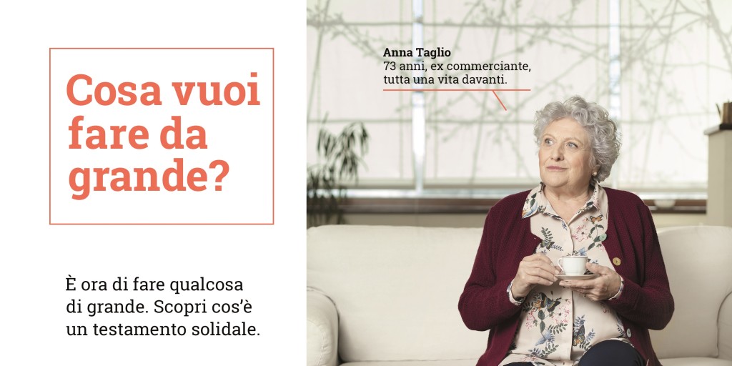 Campagna Cosa vuoi fare da grande? - Testamento solidale