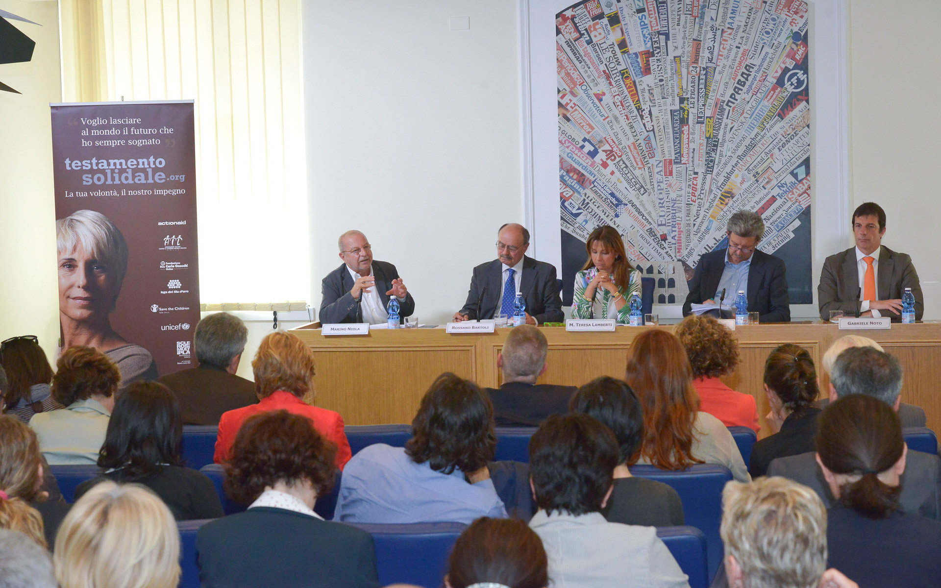 2013 . Nasce il Comitato Testamento Solidale