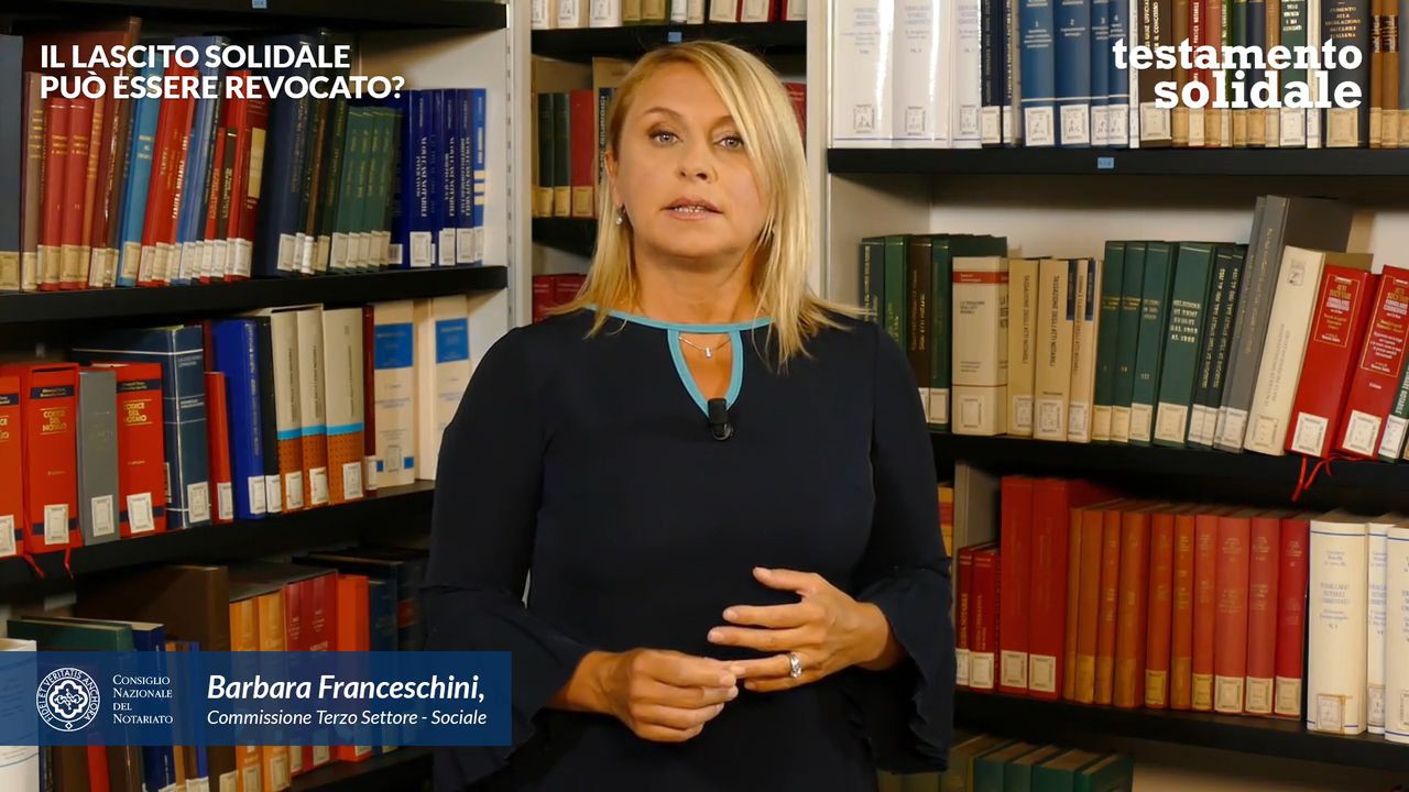 Il lascito solidale può essere revocato?